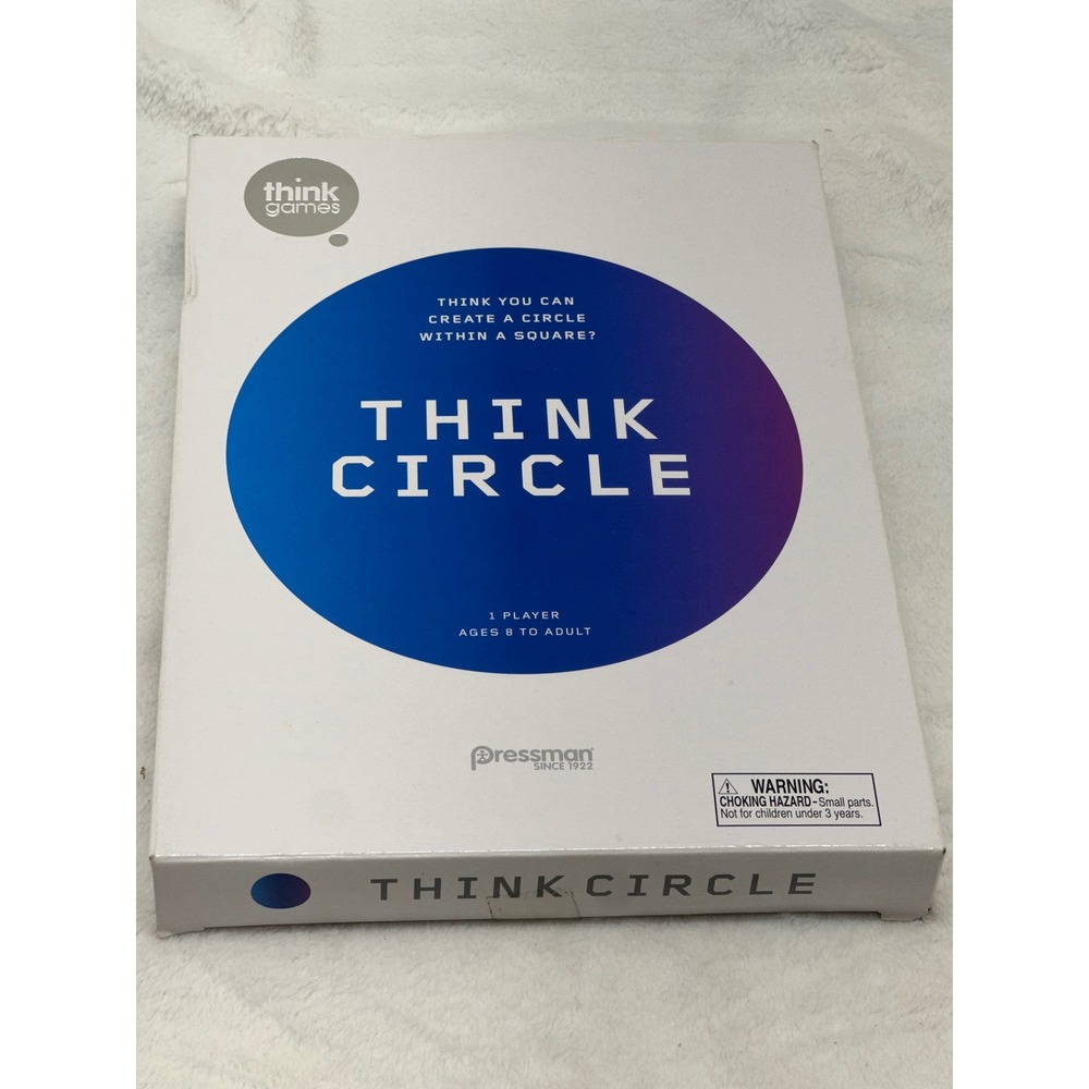 Pressman Think Circle‎ Game White New Geometric Solitaire Puzzle 2016